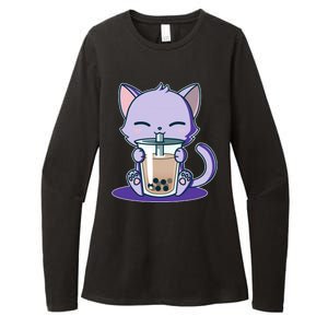 Boba Kitty Womens CVC Long Sleeve Shirt