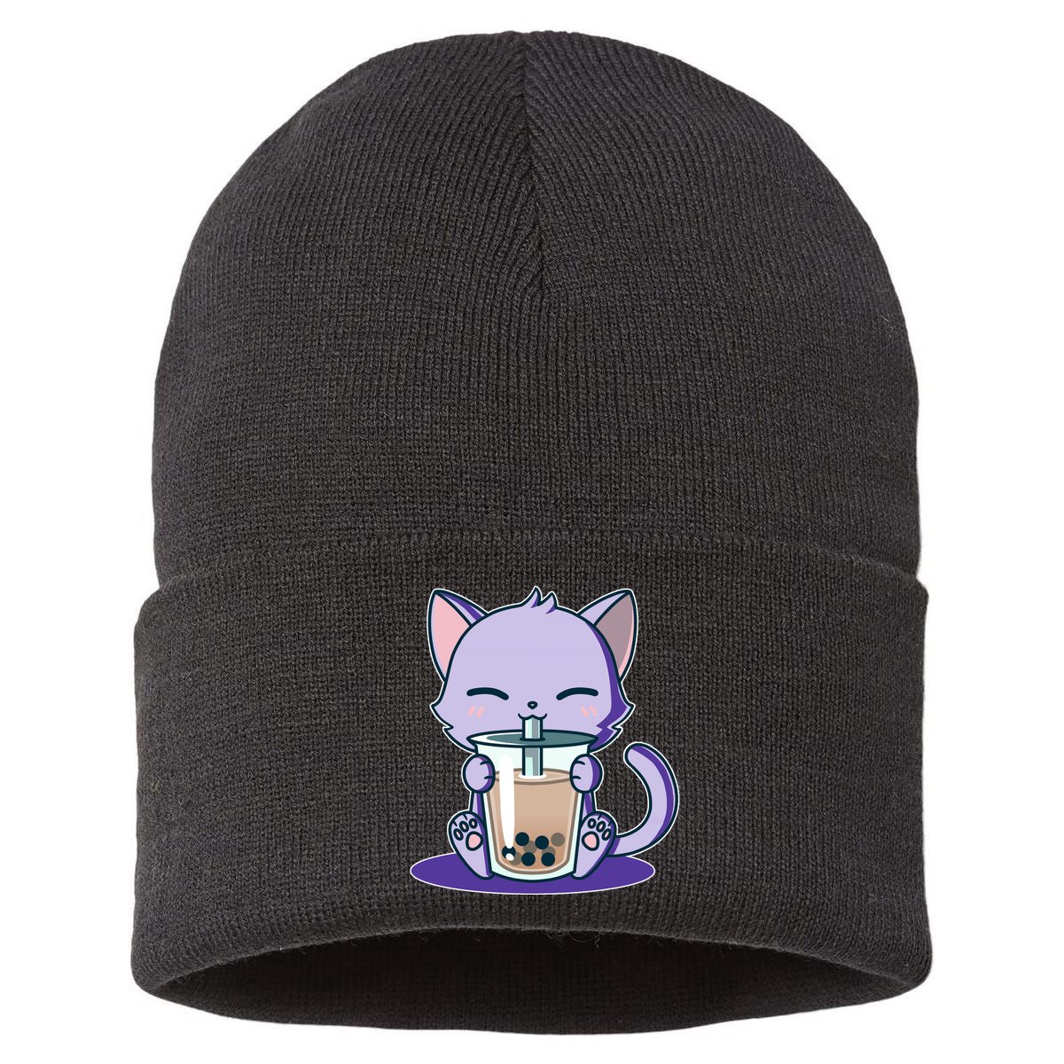 Boba Kitty Sustainable Knit Beanie