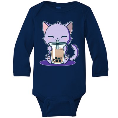 Boba Kitty Baby Long Sleeve Bodysuit