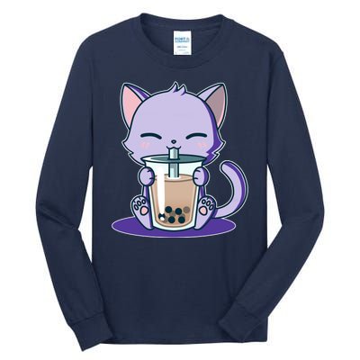 Boba Kitty Tall Long Sleeve T-Shirt