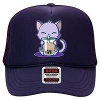 Boba Kitty High Crown Mesh Back Trucker Hat