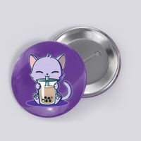 Boba Kitty Button