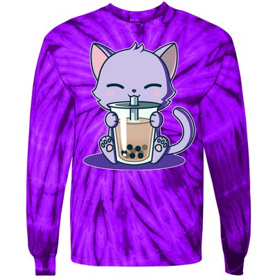 Boba Kitty Tie-Dye Long Sleeve Shirt