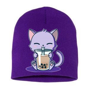 Boba Kitty Short Acrylic Beanie