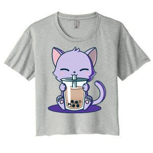 Boba Kitty Women's Crop Top Tee