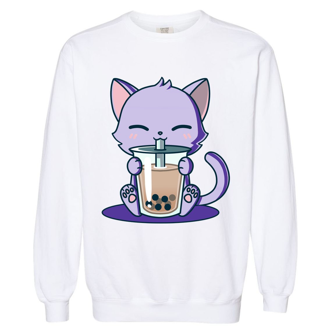 Boba Kitty Garment-Dyed Sweatshirt