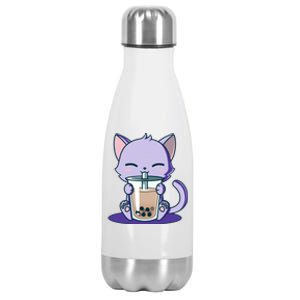 Boba Kitty Stainless Steel Insulated Water Bottle