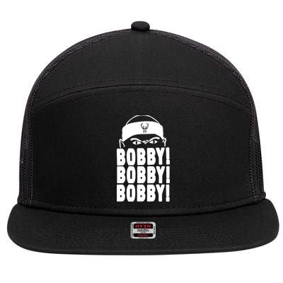Bobby Bobby Bobby Milwaukee Basketball 7 Panel Mesh Trucker Snapback Hat