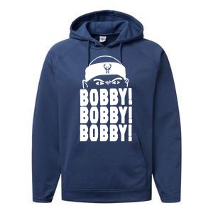 Bobby Bobby Bobby Milwaukee Basketball Performance Fleece Hoodie