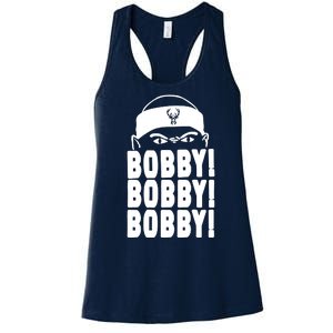 Bobby Bobby Bobby Milwaukee Basketball Women's Racerback Tank