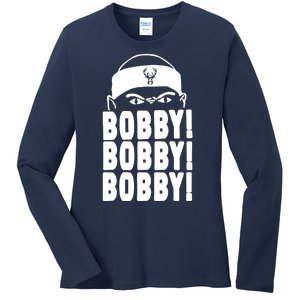 Bobby Bobby Bobby Milwaukee Basketball Ladies Long Sleeve Shirt