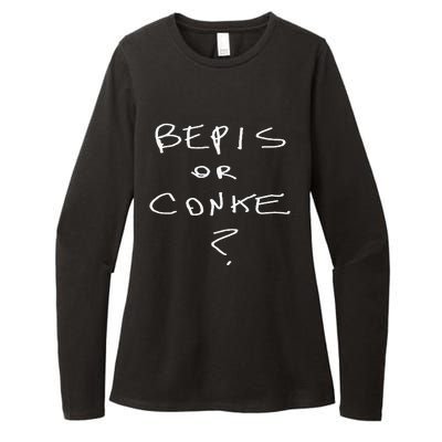 Bepis Or Conke Womens CVC Long Sleeve Shirt