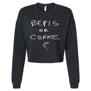 Bepis Or Conke Cropped Pullover Crew