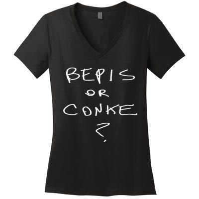 Bepis Or Conke Women's V-Neck T-Shirt