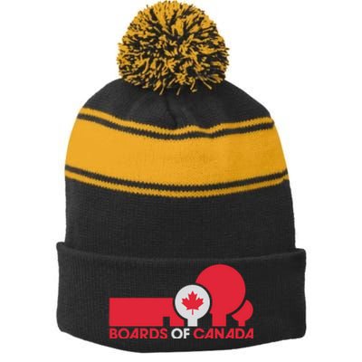 BOARDS OF CANADA Stripe Pom Pom Beanie