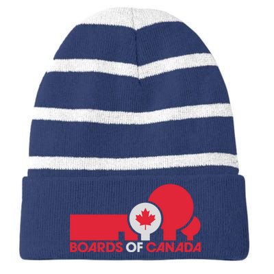 BOARDS OF CANADA Striped Beanie with Solid Band