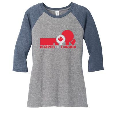 BOARDS OF CANADA Women's Tri-Blend 3/4-Sleeve Raglan Shirt