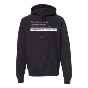 Bono On Capitalism In Monochrome Premium Hoodie