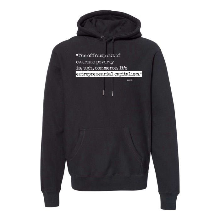 Bono On Capitalism In Monochrome Premium Hoodie