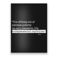 Bono On Capitalism In Monochrome Poster