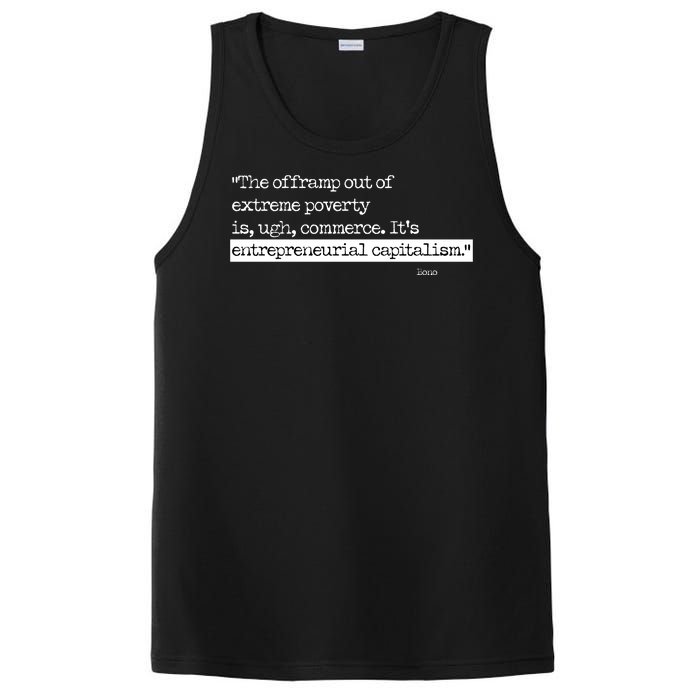 Bono On Capitalism In Monochrome PosiCharge Competitor Tank