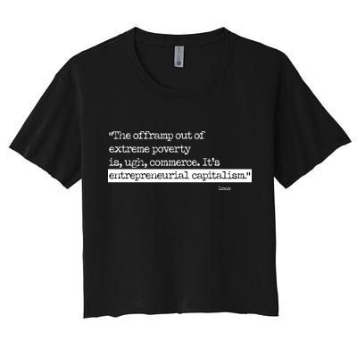 Bono On Capitalism In Monochrome Crop Top