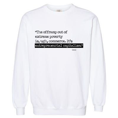 Bono On Capitalism In Monochrome Garment-Dyed Sweatshirt