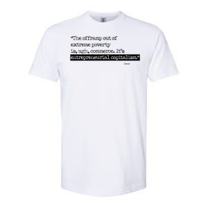 Bono On Capitalism In Monochrome Softstyle CVC T-Shirt