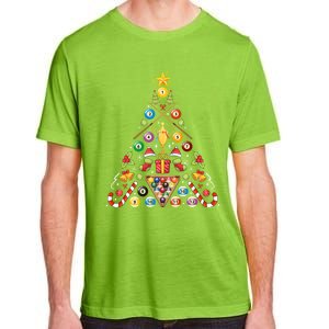 Billiard Ornat Christmas Tree Hockey Lover Xmas Gift Adult ChromaSoft Performance T-Shirt