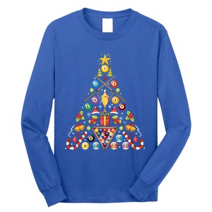 Billiard Ornat Christmas Tree Hockey Lover Xmas Gift Long Sleeve Shirt