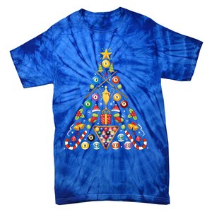 Billiard Ornat Christmas Tree Hockey Lover Xmas Gift Tie-Dye T-Shirt