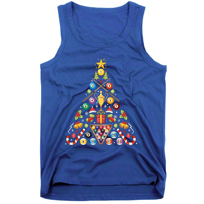 Billiard Ornat Christmas Tree Hockey Lover Xmas Gift Tank Top