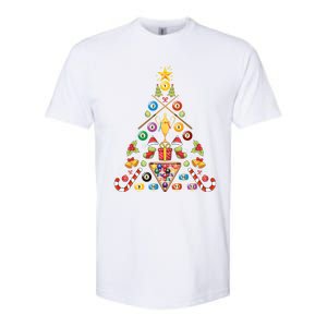 Billiard Ornat Christmas Tree Hockey Lover Xmas Gift Softstyle CVC T-Shirt