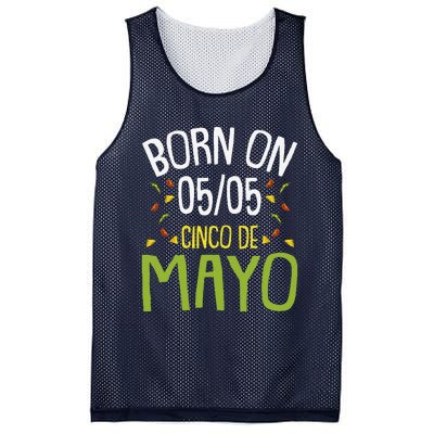 Born On Cinco De Mayo Cool Nacho Party Mexican Fiesta Mesh Reversible Basketball Jersey Tank