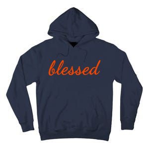 Blessed Orange Christian Tall Hoodie