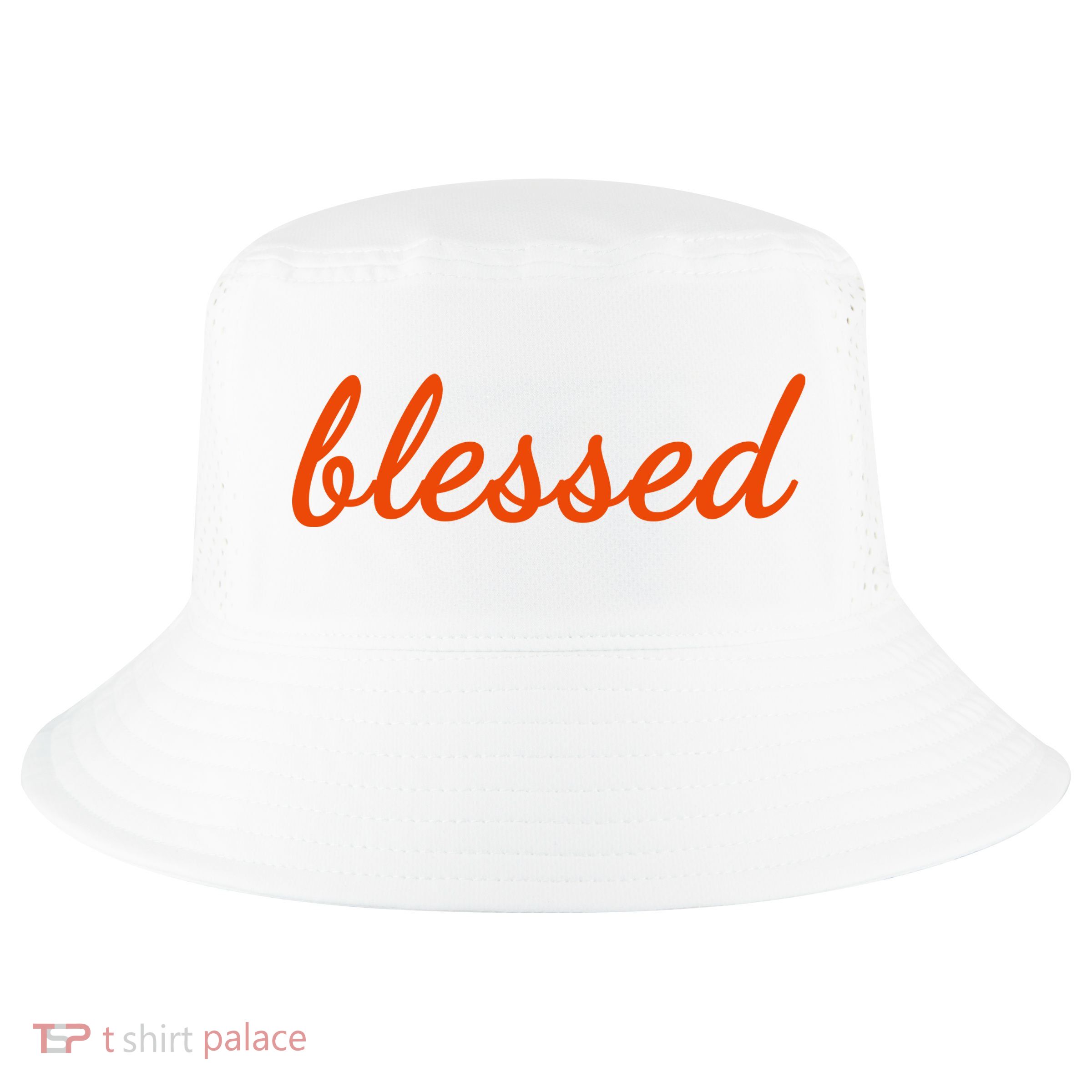 Blessed Orange Christian Cool Comfort Performance Bucket Hat