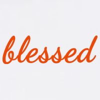 Blessed Orange Christian Performance Shirt