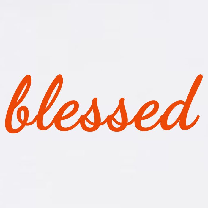 Blessed Orange Christian Performance Shirt