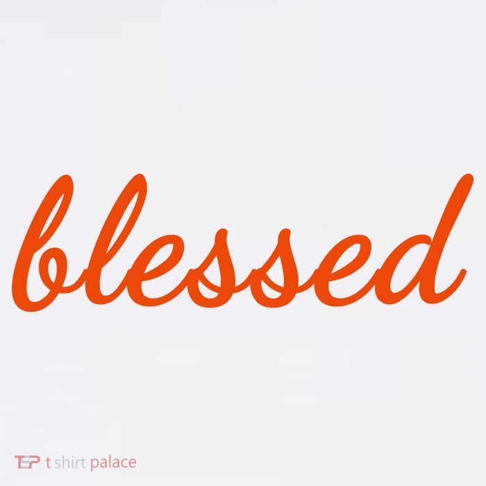Blessed Orange Christian T-Shirt