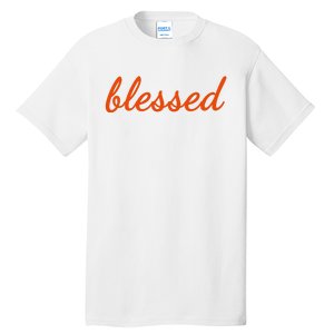 Blessed Orange Christian Tall T-Shirt