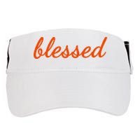 Blessed Orange Christian Adult Drive Performance Visor