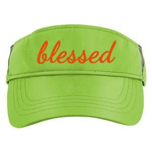 Blessed Orange Christian Adult Drive Performance Visor