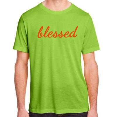 Blessed Orange Christian Adult ChromaSoft Performance T-Shirt