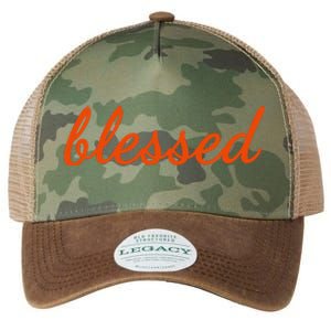 Blessed Orange Christian Legacy Tie Dye Trucker Hat