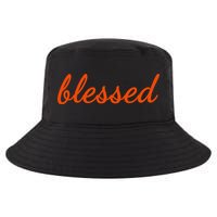 Blessed Orange Christian Cool Comfort Performance Bucket Hat
