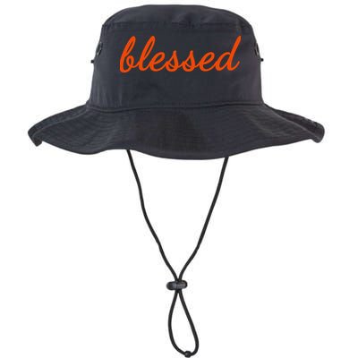 Blessed Orange Christian Bucket Hat
