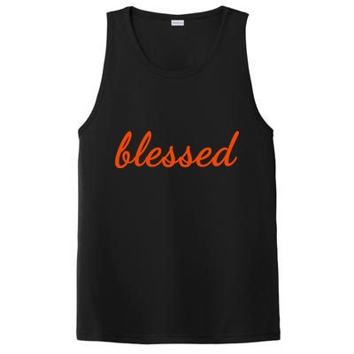 Blessed Orange Christian PosiCharge Competitor Tank
