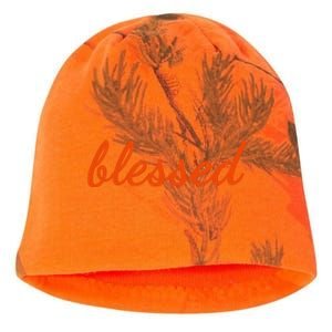 Blessed Orange Christian Kati - Camo Knit Beanie