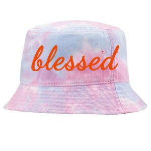 Blessed Orange Christian Tie-Dyed Bucket Hat