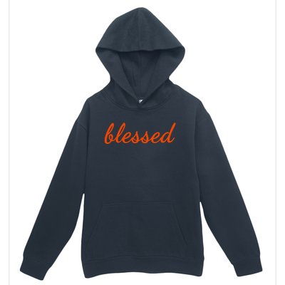 Blessed Orange Christian Urban Pullover Hoodie